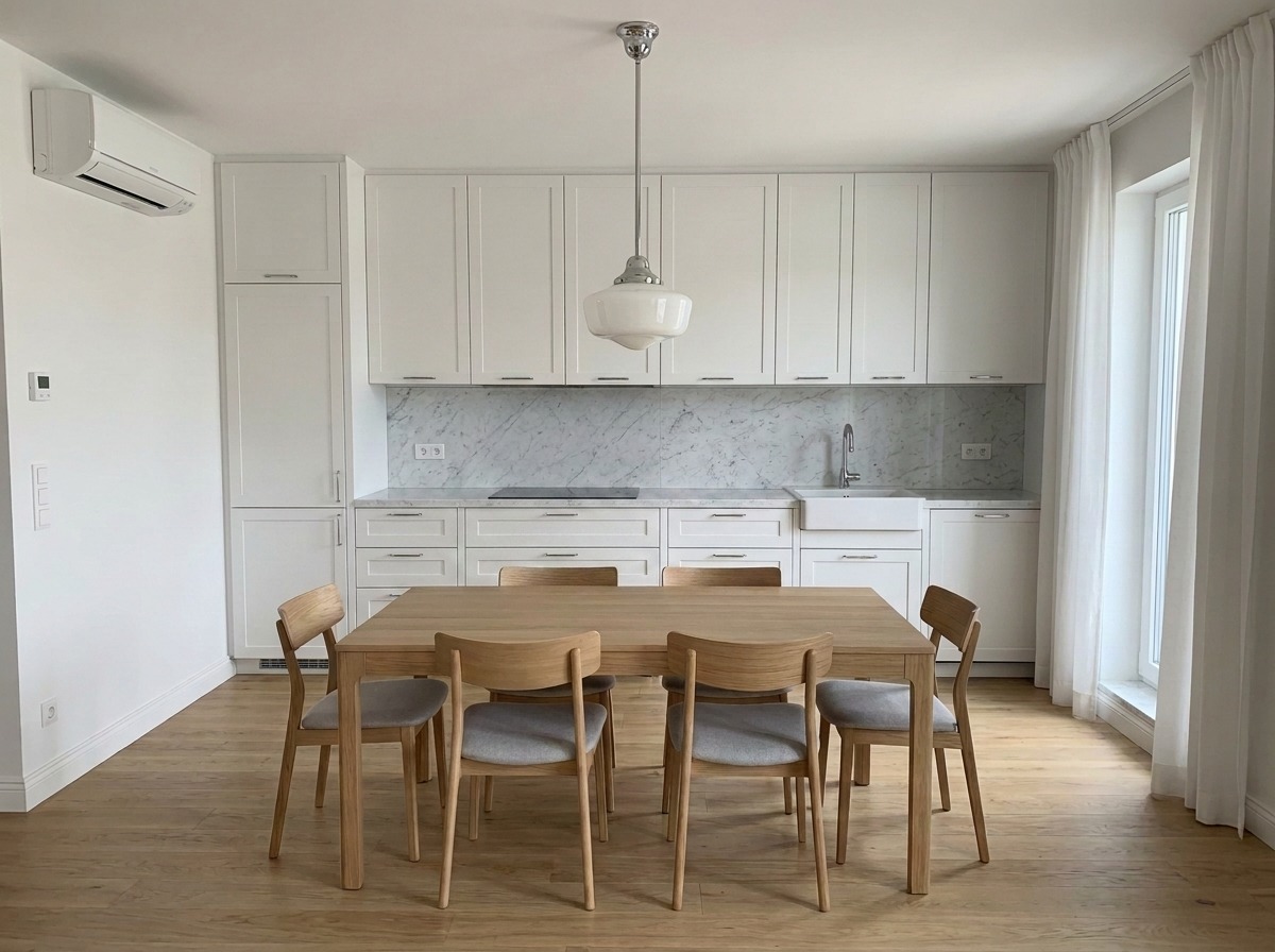 Alfama Pearl Apartment kitchen and dining area